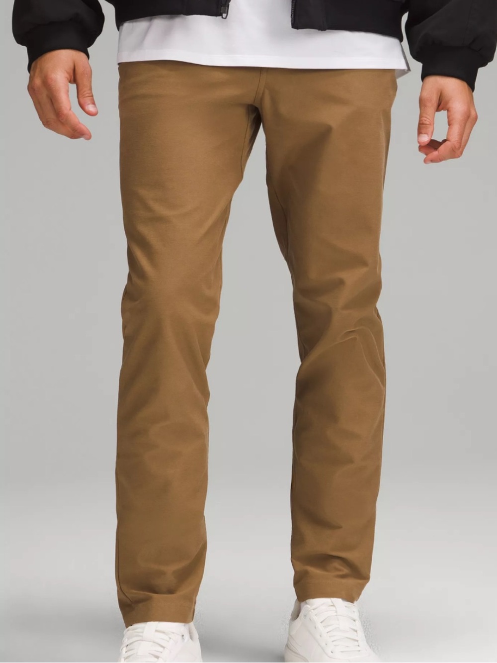 Flawed- MENS ABC LULULEMON 5 POCKET PANTS CHINOS SIZE 34 TAN